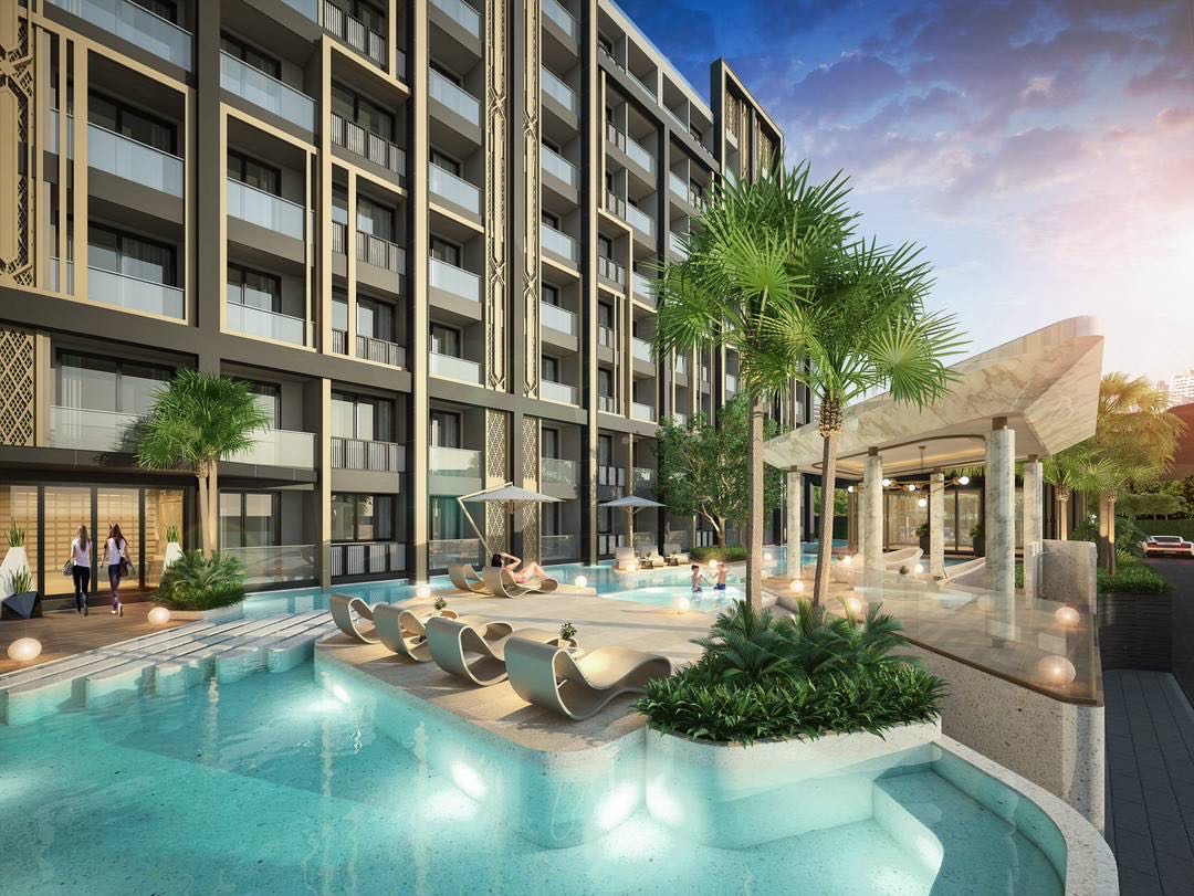 Dusit Grand Park 3 中天公寓，34平米，1卧1卫，外景- 合同转售